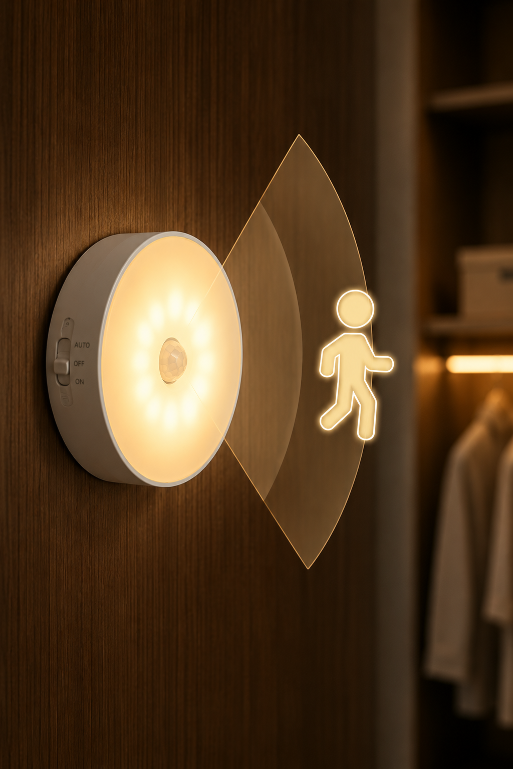 Motion Sensor LED Light – Wireless Rechargeable Night Light
